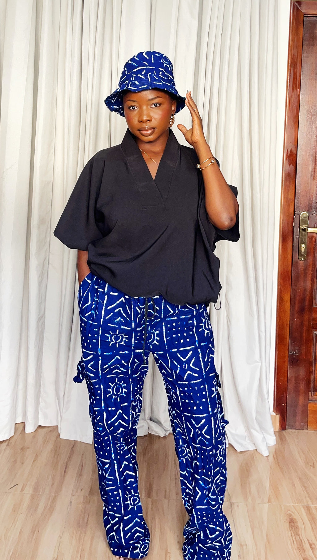 Cargo pant & bucket hat