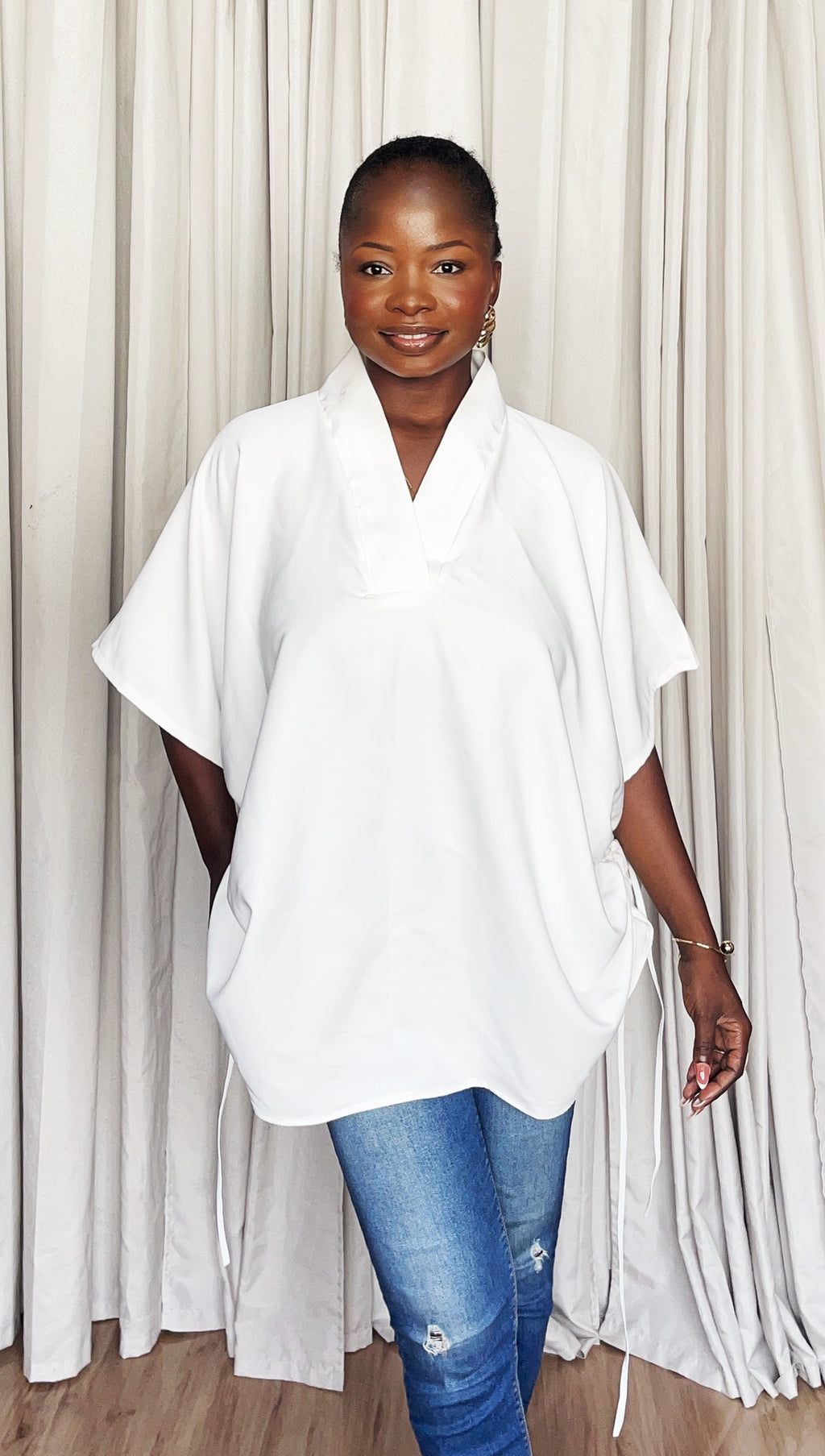 Boubou top only off white