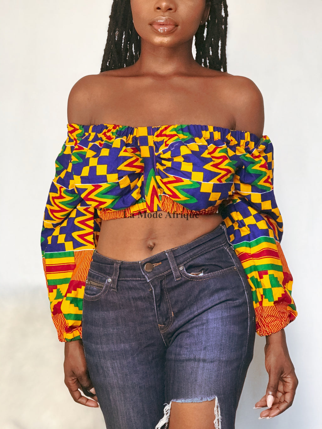 Kente crop top- ROYALTY